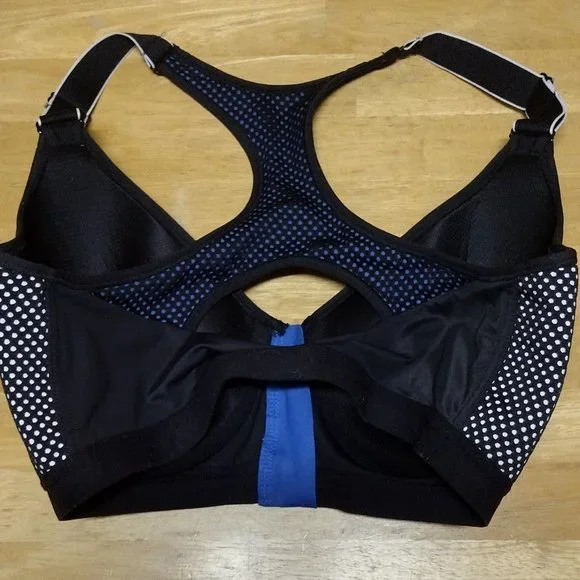 38D Maidenform Women's Sport Secure Zip Front Underwire Racerback Bra Top - Picture 2 of 6